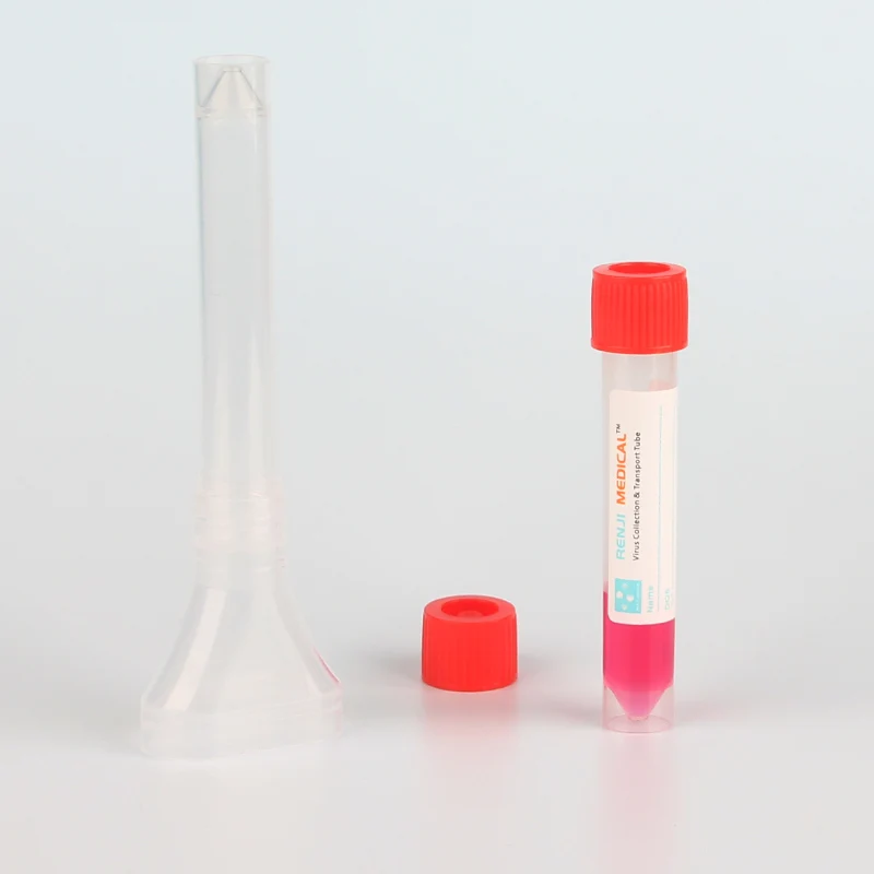 
Hot Sale Disposable Saliva Sampling Collection Kit funnel with Media for DNA/RNA Test 
