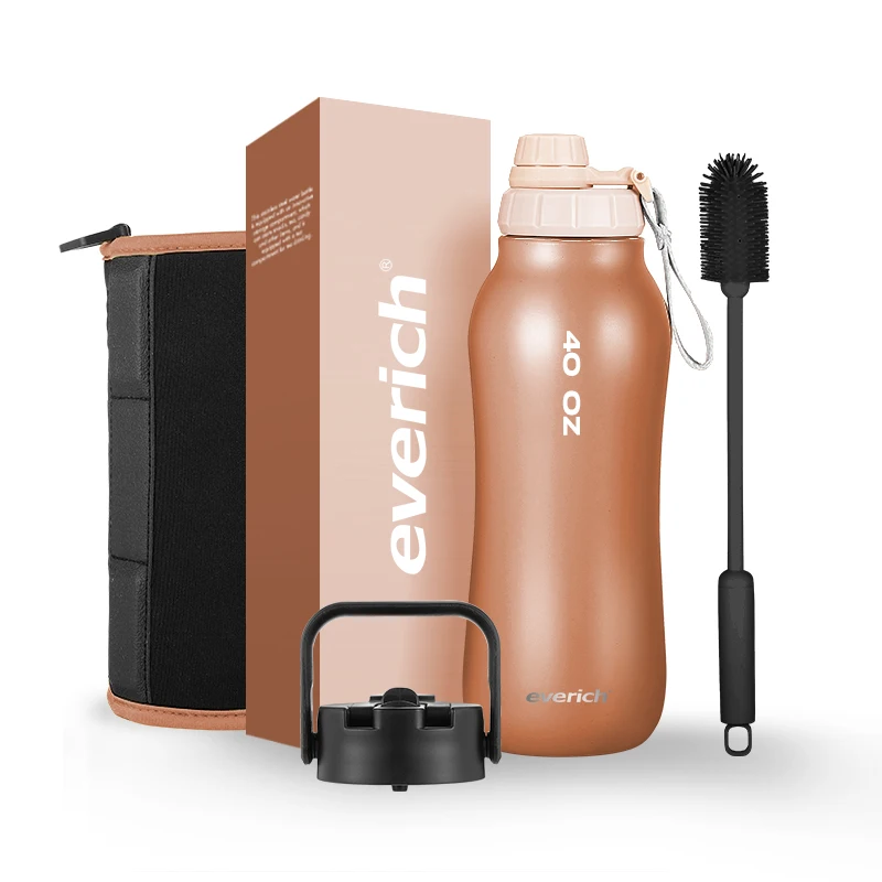 New shape design 24 oz Vacuum Insulated Stainless Steel Water Bottle gym water bottle easy to carry water bottles with custom lo