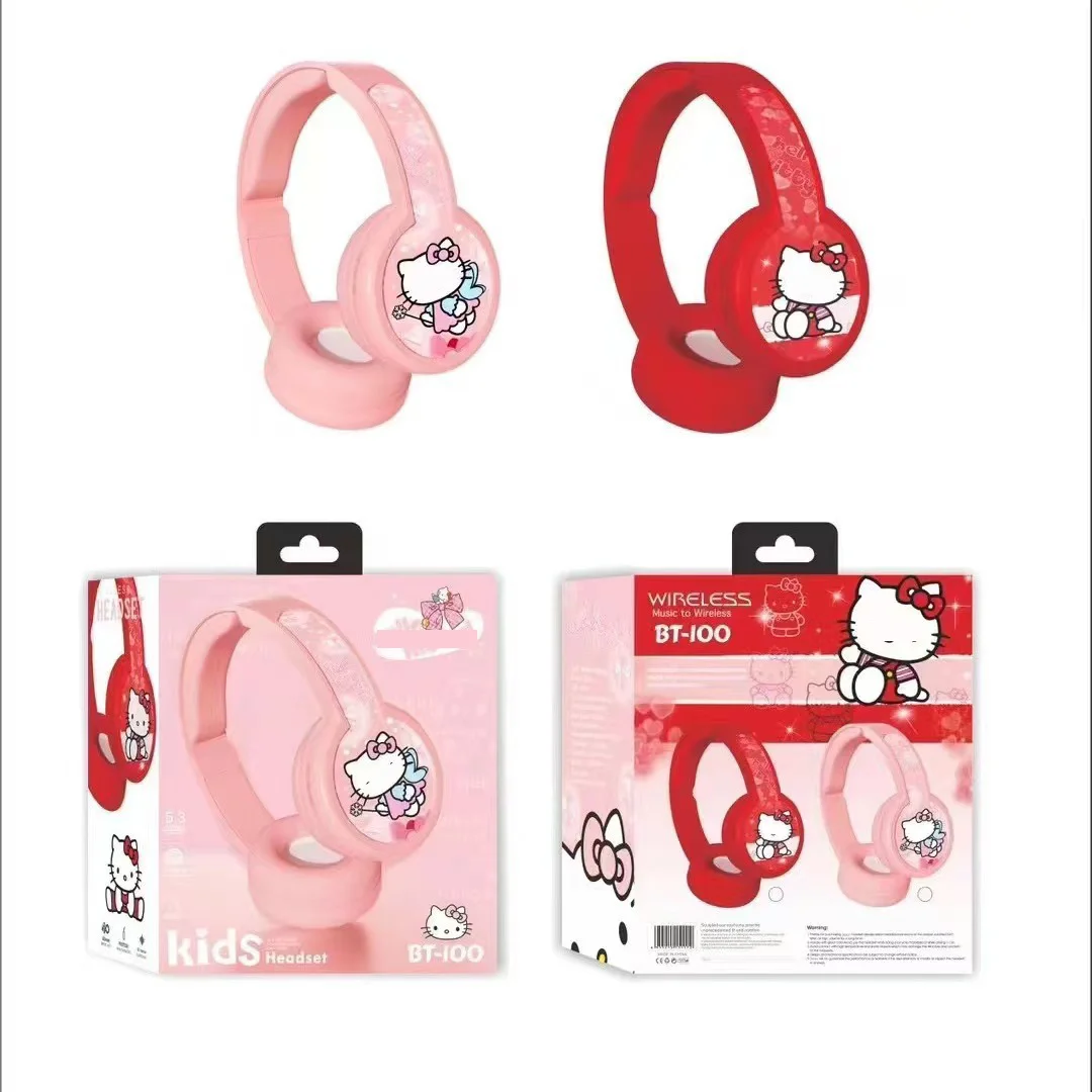 2024 New Wholesale Wireless Bluetooth Headphones Head-Mounted Cartoon Cute Computer Mobile Phone Music Stereo Headphones