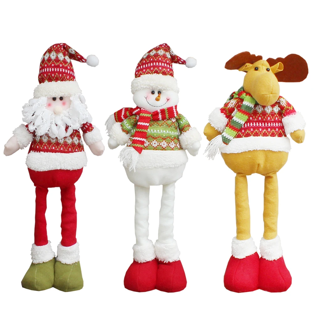 Plush Little Soft Christmas Gifts Toy Stuffed  Santa claus Helper Christmas Doll Gift
