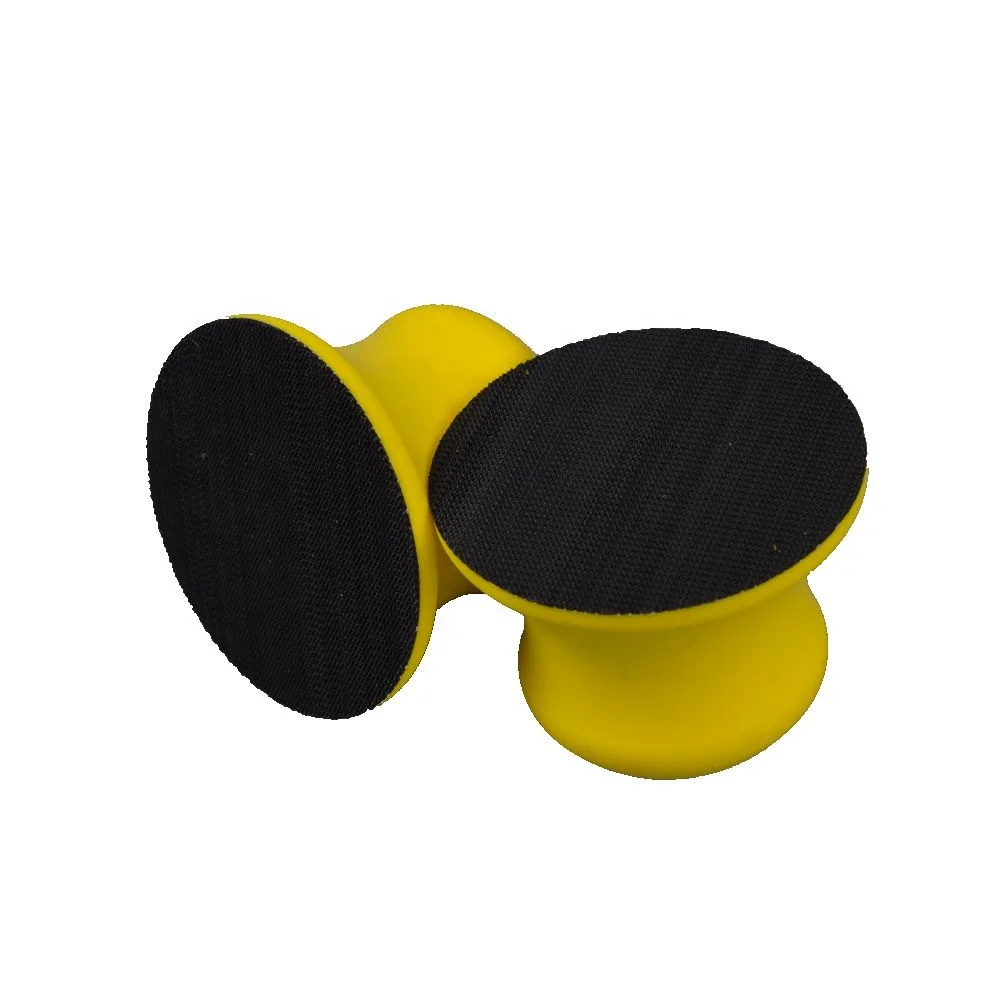 3' 75 mm  Hand Sanding Pad for Round Discs Sandpaper Wood working Hand Tools - Hook and Loop sander Furniture Sander Hand Tool