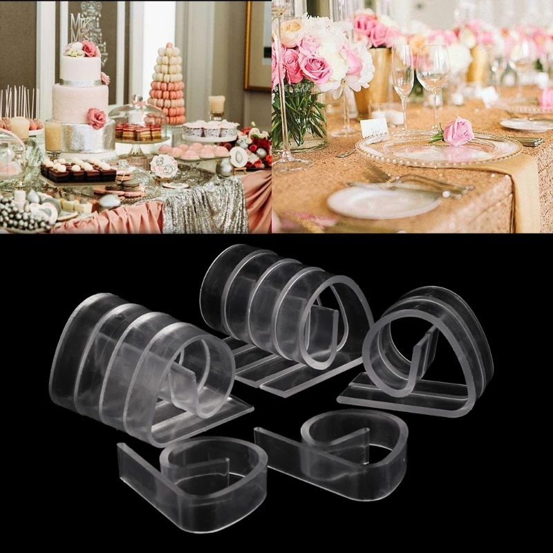 plastic Tablecloth clip Tables Cover Clip Holder Cloth Clamps Picnic Wedding Party Promenade Home Garden Supplies