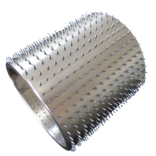 Manufacturer custom perforating roller  nonwoven needle roller Non-woven heating punching shaft