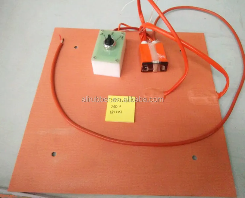 500*1700*1.5mm 230v 1500W Heat Hot Blanket for Wakeboard Press Flexible silicone rubber heater 1000mm lead wire from short