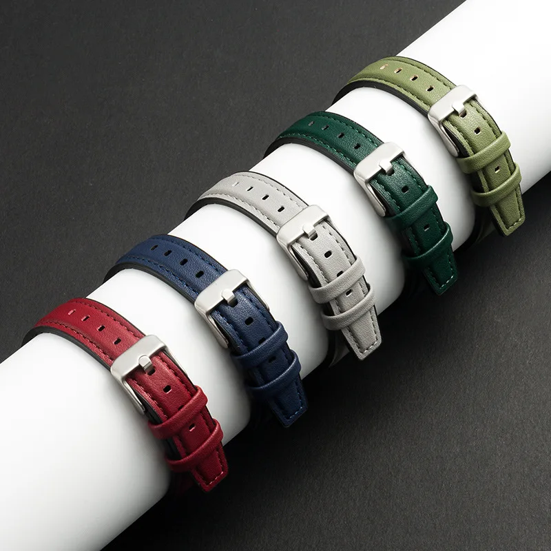 Waterproof  breathability Silicone  Soft Rubber Watch Straps Replacement Watch Bands for Men Women  10mm 12mm 14mm 16mm