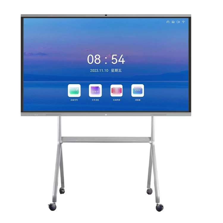 4k Wholesale Android/window Ops 110 Inch Interactive Smart Board Multi Touch Scree Interactive Whiteboard Computer for Education