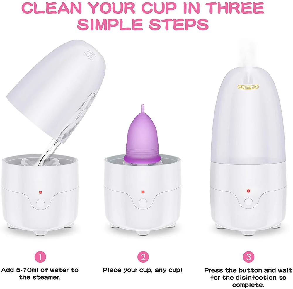 Menstrual Cup Sterilizer for All Menstrual Cups Such as Lena Dutchess Diva Flex Cora Pixie Cup etc