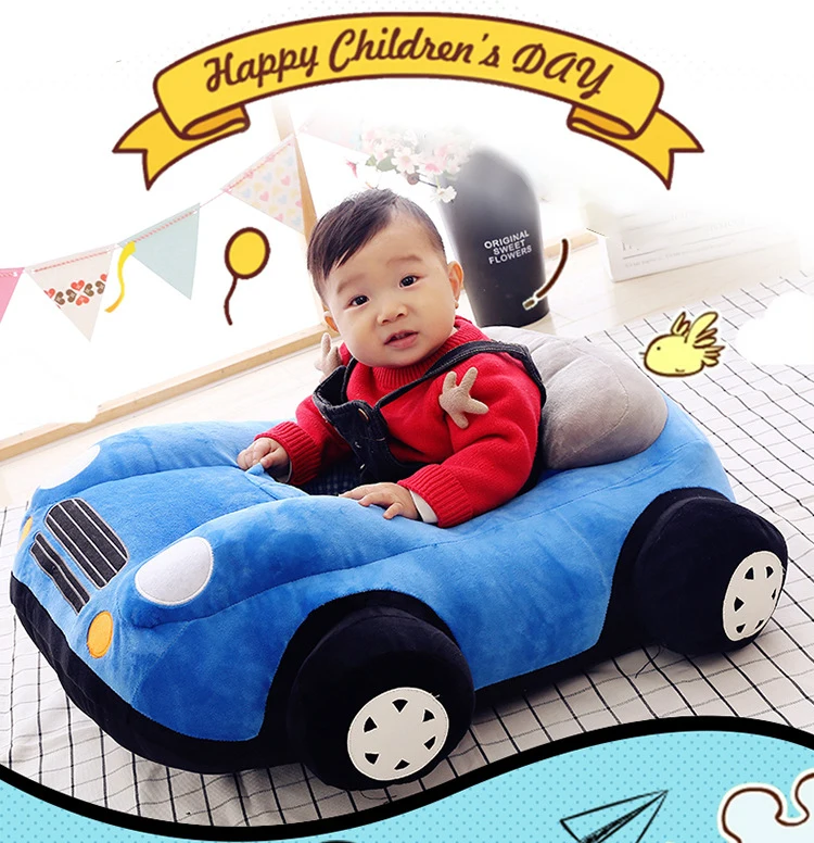 Popular Design Kids Plush Toy Infant Learning To Sit Safety Seat Soft Stuffed Animal Baby Sofa Plush Baby Feeding Chair