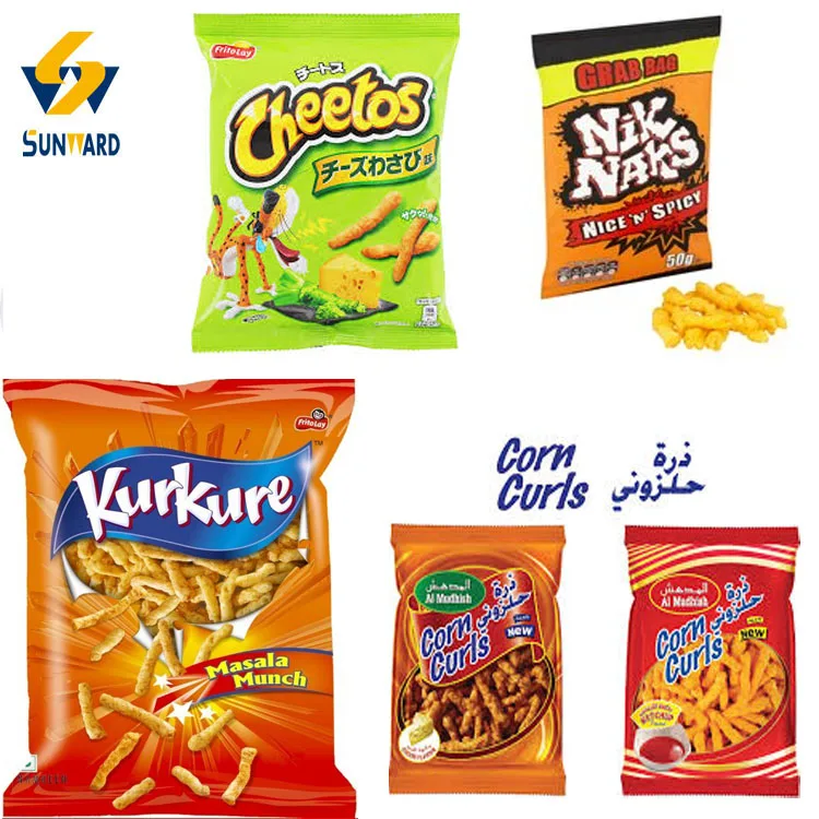Nik Nak Snack Kurkure Manufacturing Plant Machines Line Corn Curls Cheetos Nik Naks Manufacture Machines Equipment