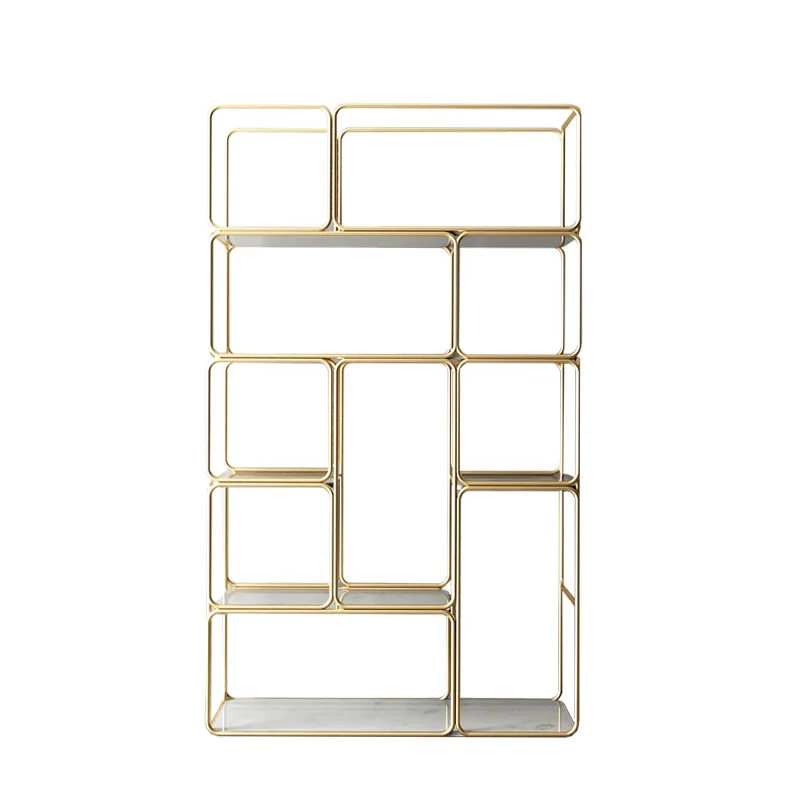 Living room shelf partition luxury Nordic bookshelf entrance floor storage storage rack modern bookshelf