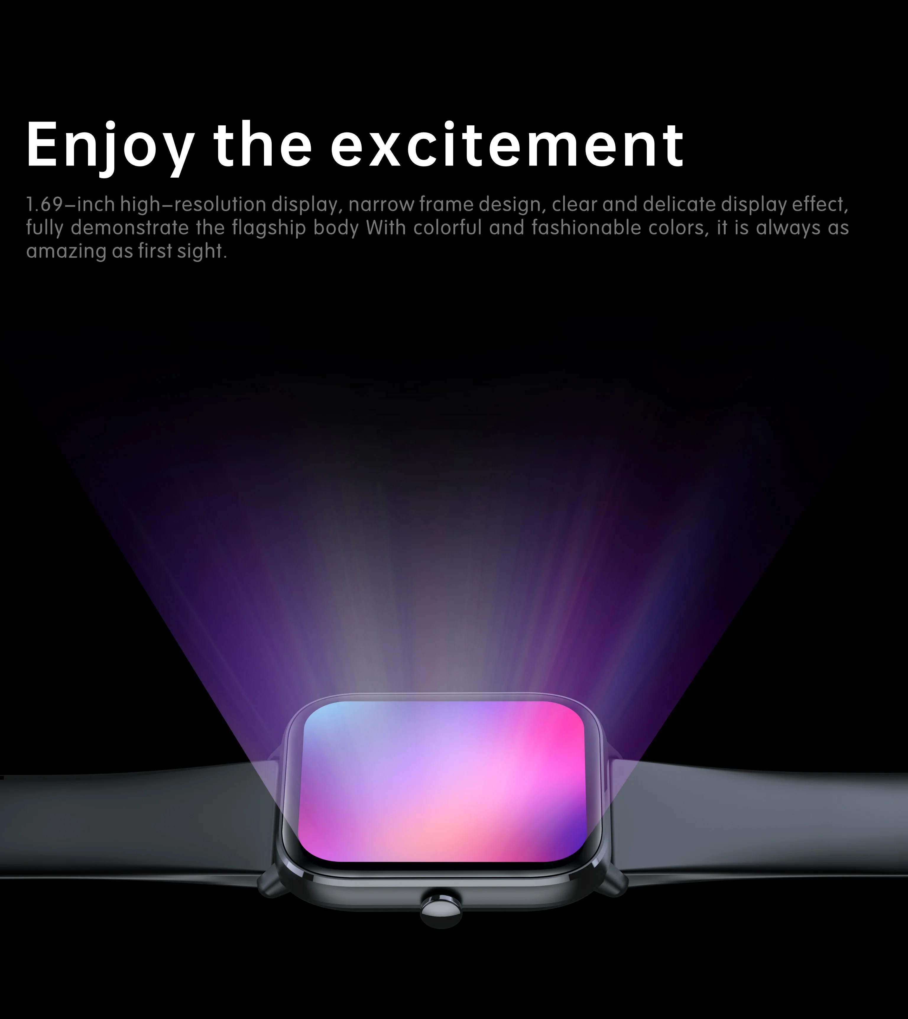 YiQunGo Smart Watch QS15 Wristband Fitness Bracelet Tracker Sport Real Body Temperature Dmartwatch