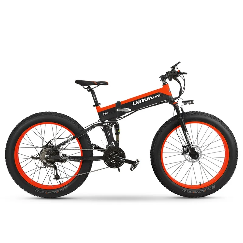 
Factory direct sales 26x4.0 inch fat tire folding electric bicycle 1000W 48V14.5ah Panasonic lithium battery electric mountain b 