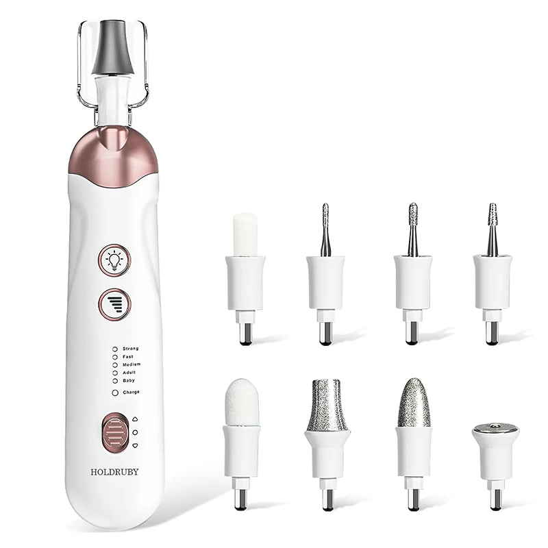 18000 rpm Professional Manicure Kit Nail Drill Electric Nail File Rechargeable Pedicure Tools for Feet 8-in-1 Nail Grinder Kit