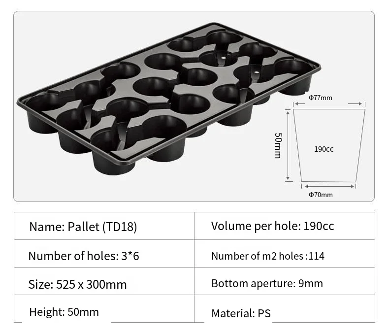 Nursery Trays & Lids Tray Seedling Pvc Rice Seed Plant Planting Cell Plastic 28 Deep Tree Tomato 200 Plug 60