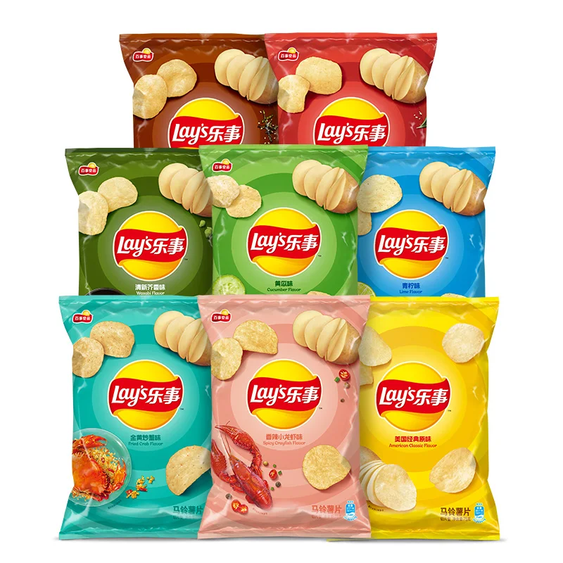 Wholesale potato chips lays potato chips bag potato chips snack packing bag 70g