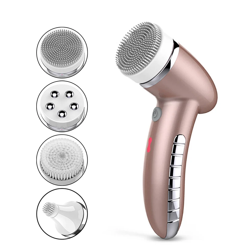  Facial Cleansing Brush 360 Degree Rotation Mini Face Cleaner Deep Pore Blackhead Cleaning Machine Electric