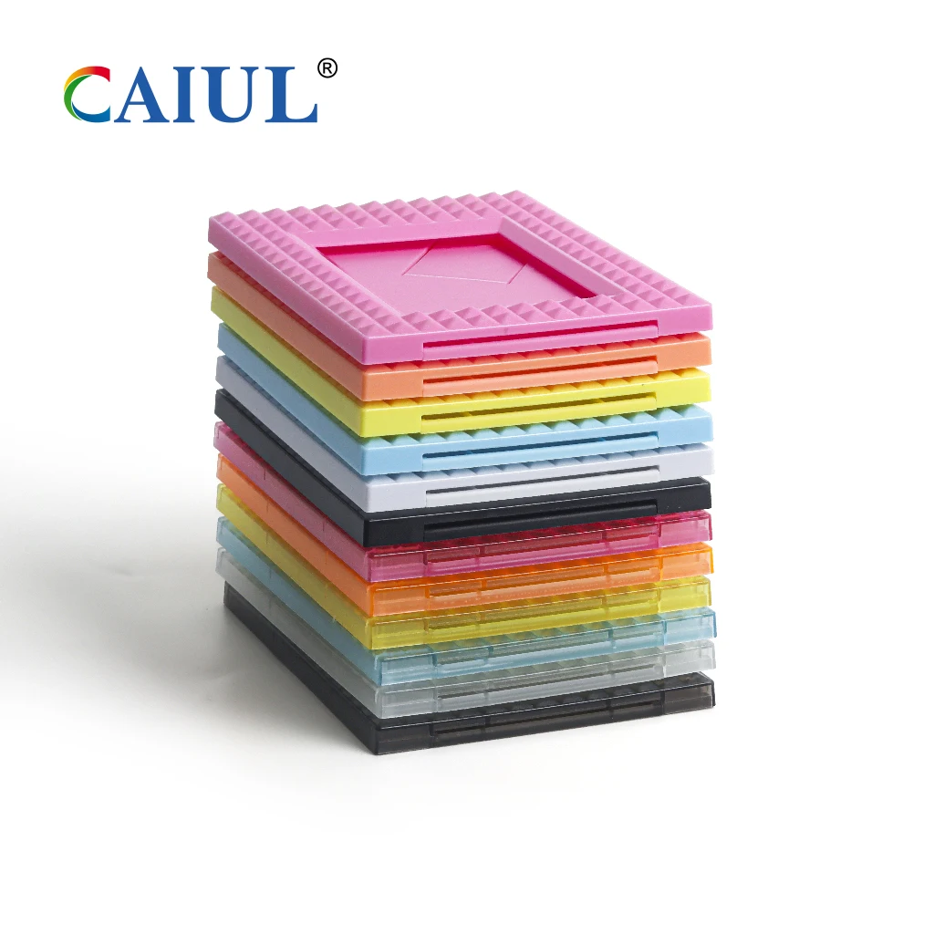 Wholesale 3inch ABS Colorful Transparent Photo Frame Sublimation Birthday Photo Frames Christmas  for Instax mini Picture Frame