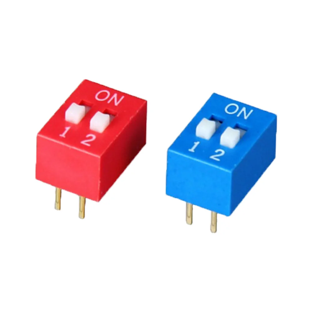 1,2,3,4,5,6,7,8,9,10,12 Position 2.54mm Pin Pitch Slide Type Dip Switches