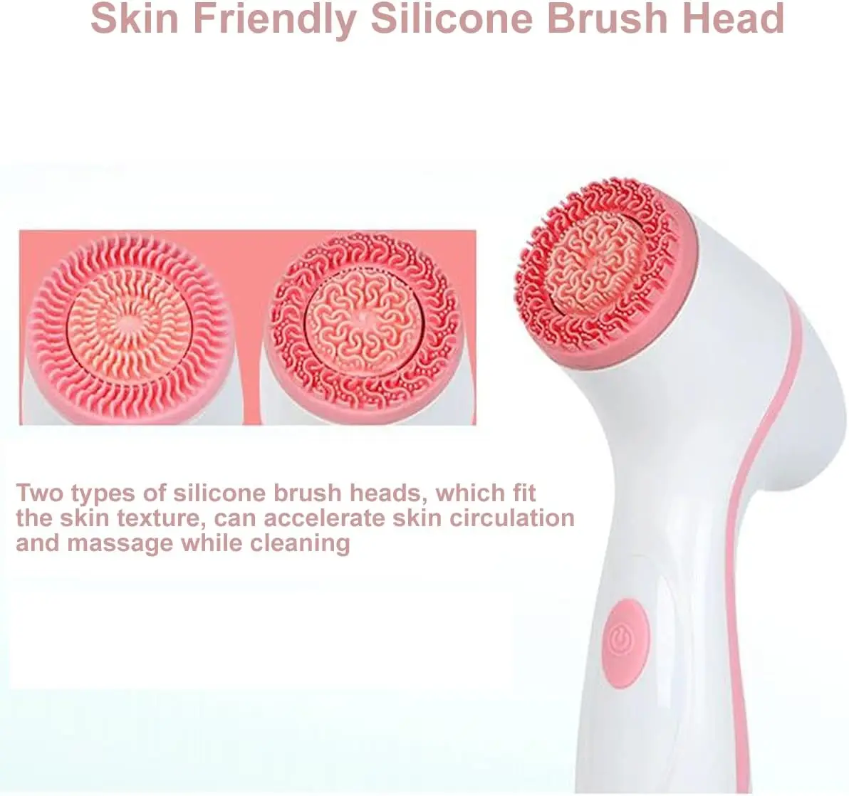 3 IN 1 Face Cleaning Brush For Deep Cleansing  IPX7 Waterproof Electric Silicone Facial Cleaner Face Skin Cleaner
