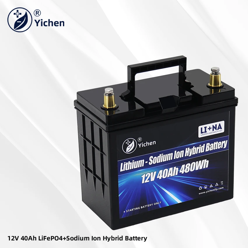 12V 40Ah LiFePO4 натрий ионный Гибридный автомобильный стартер аккумулятор новая технология для запуска автомобиля
