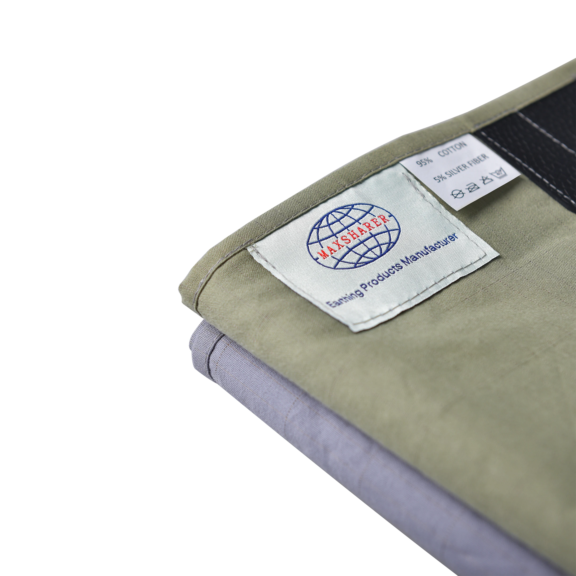 Grounding Sheets with 10% Silver Fiber & Organic Cotton Conductive with Grounding Cord Grounding Keep Good Sleep Natural Health