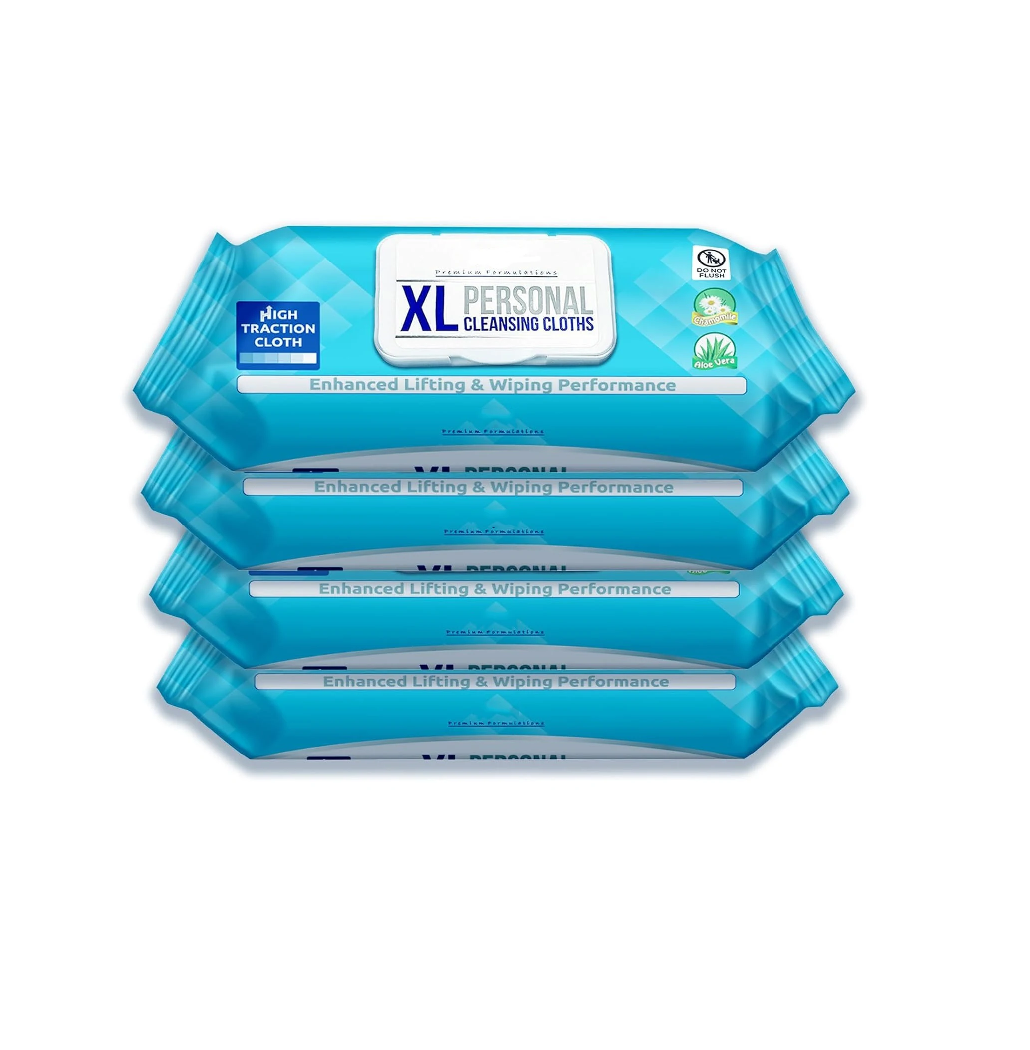 HIGH TRACTION XL SIZE bathing THICK Wash Cloths Adult WIpes