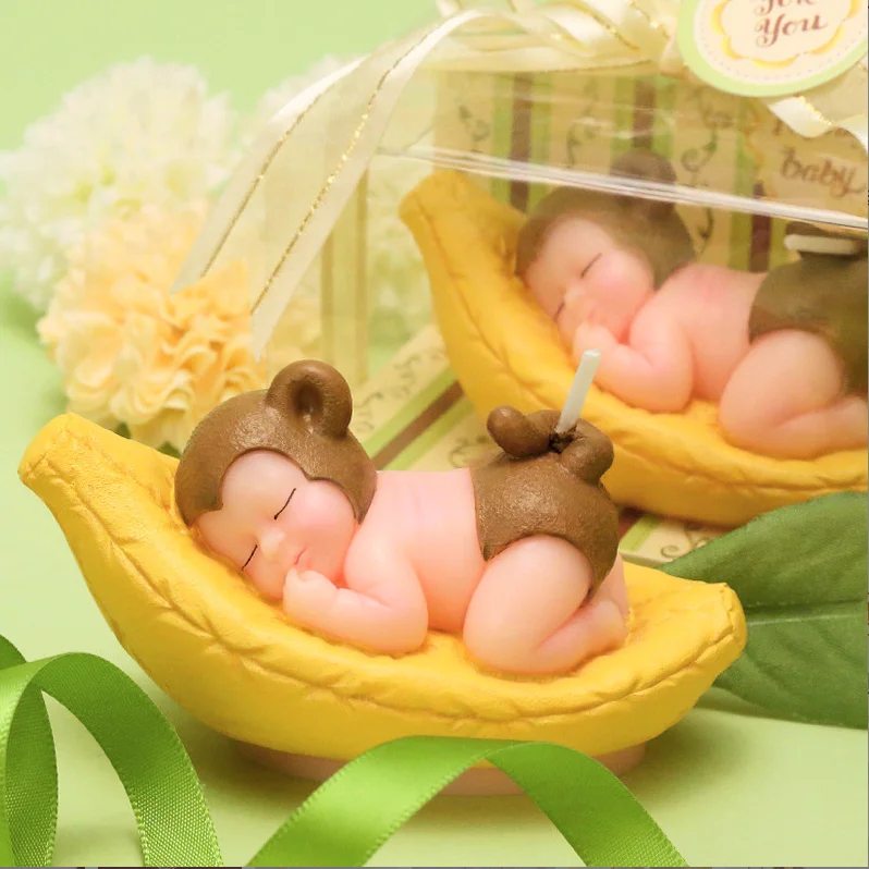 New Smokeless birthday Strawberry cheese cake modeling candles Girl birthday Christmas gift candle Cake shaped candles