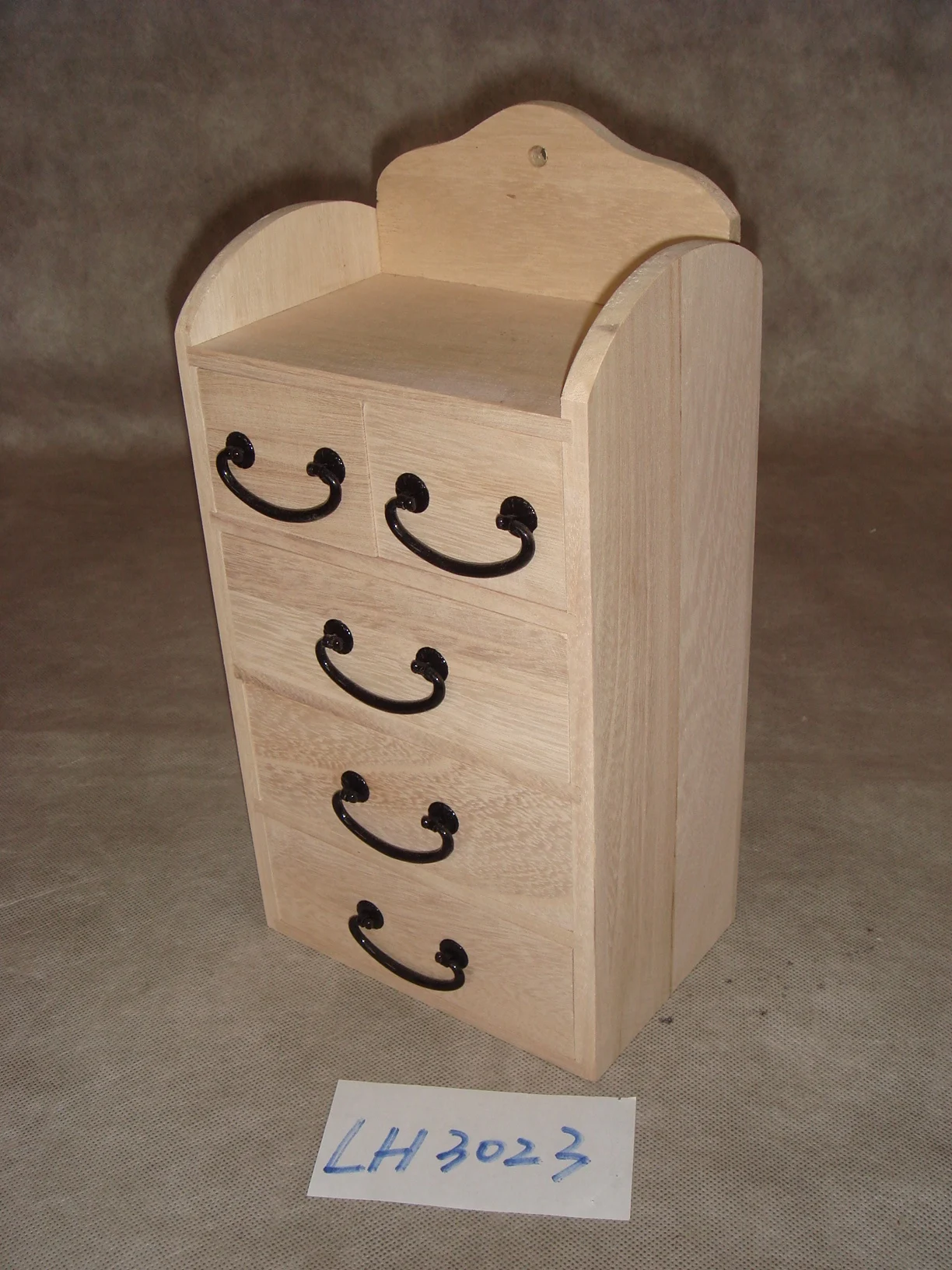 Home Decorative Furniture Living Room Solid Wood Oak Sideboard Modern Cabinet with 3 Adjustable Drawers