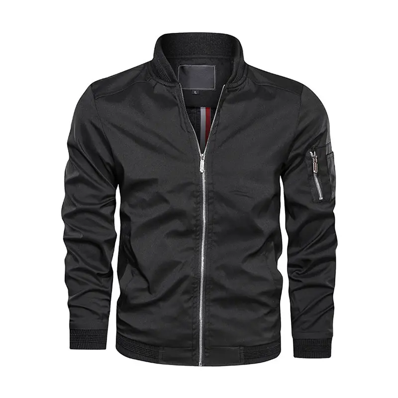 Latest Slim for slim fit black mens outdoor wear 2021 jackets men