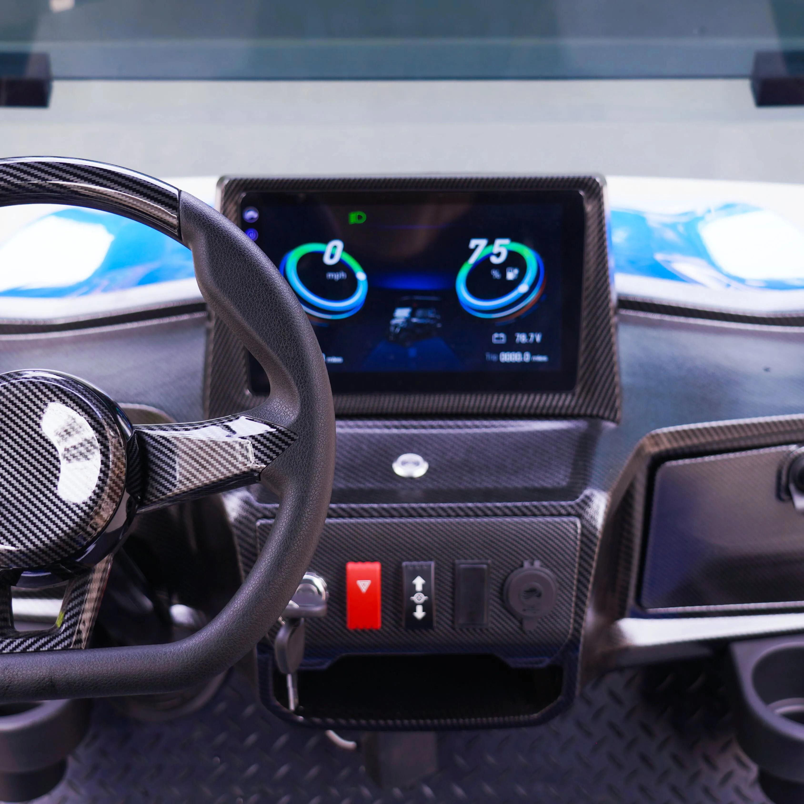 4-Seat 72V AC System Lifted Electric Golf Cart Lithium Battery Powered Off-Road Buggy for Hunting and Golf for Sale