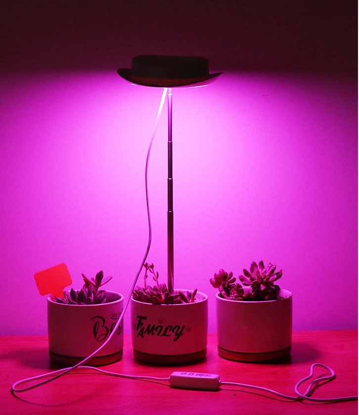 smart mini garden Full Spectrum Phytolamps Adjustable 360 Degree 24W 36W 60W 4 head Grow Light for Indoor Plants