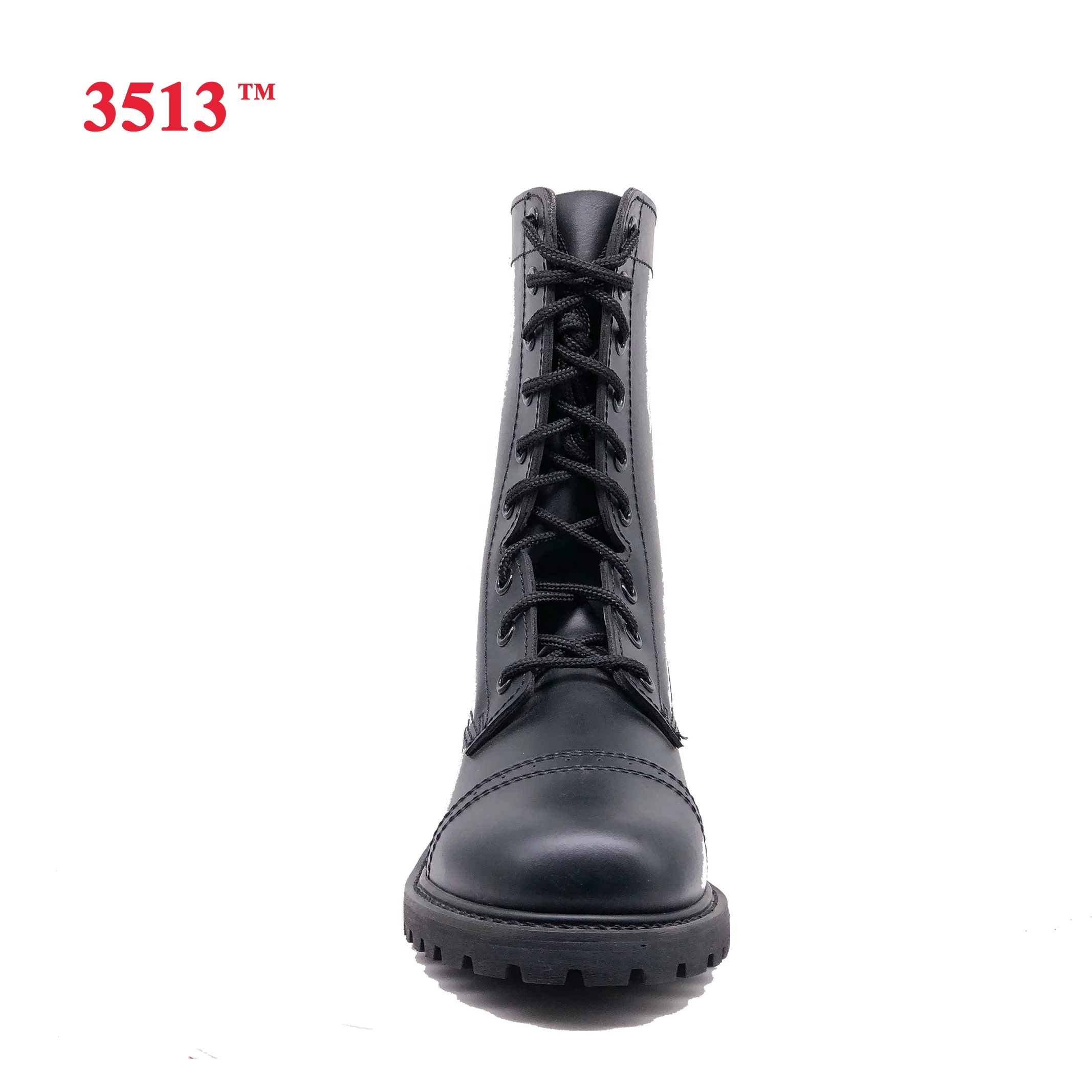 men leather army combat boots black original swat tactical boots goodyear