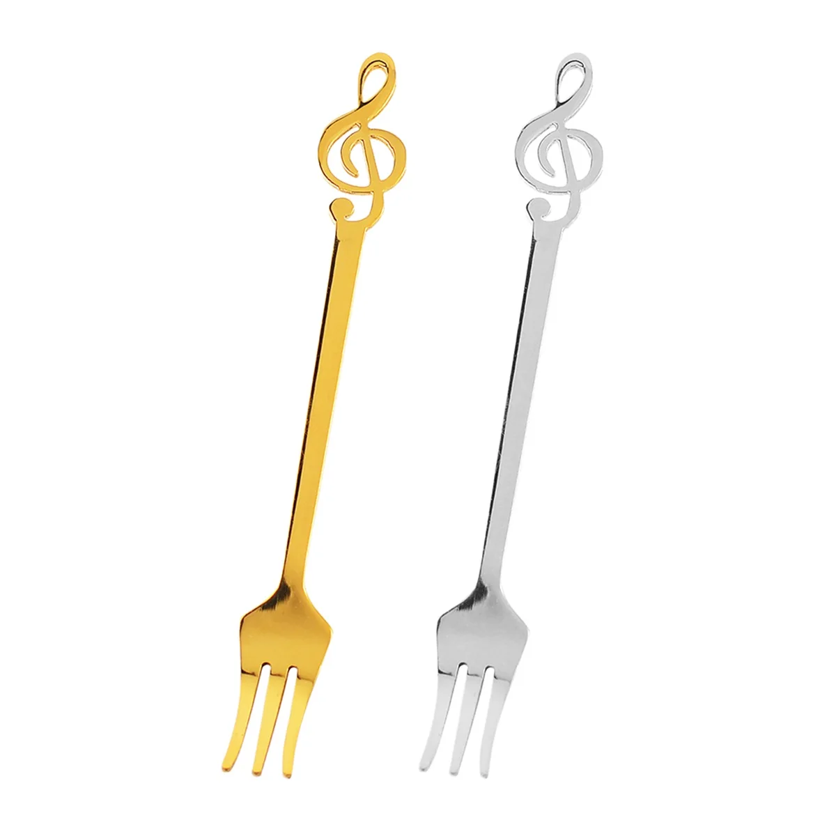 
YiJia stainless steel notes series tea fork three teeth fork 