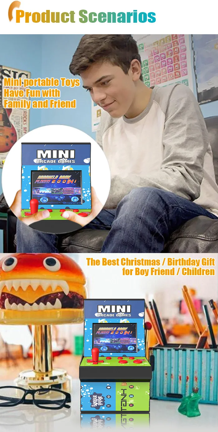 High Quality Bartop Arcade Machine Coin Operated Arcade Retro Console Game  Toys for Kids