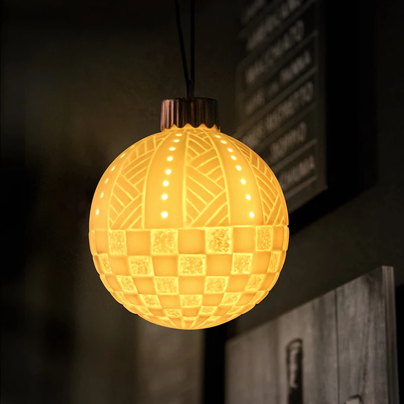 Christmas Hanging Pendants PET LED Transparent Light Christmas Tree Ball Hanging Lights