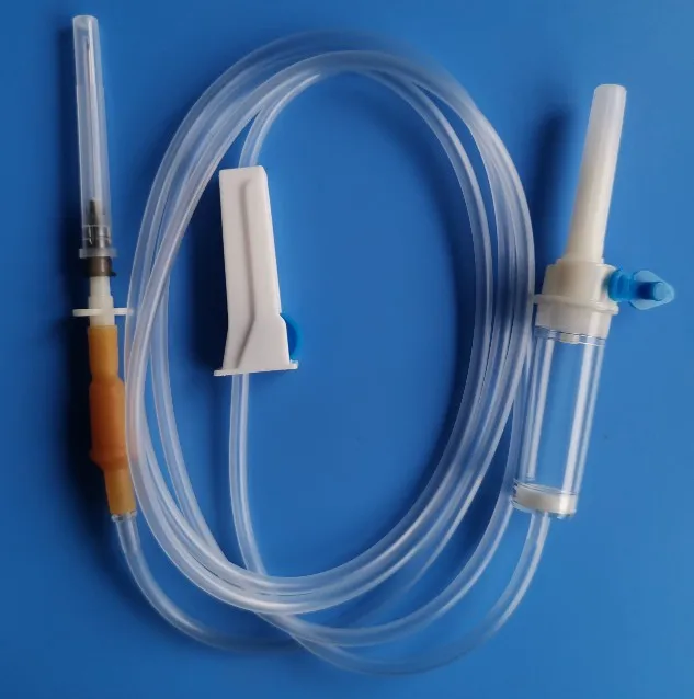 
iv solution giving set saline infusion set 