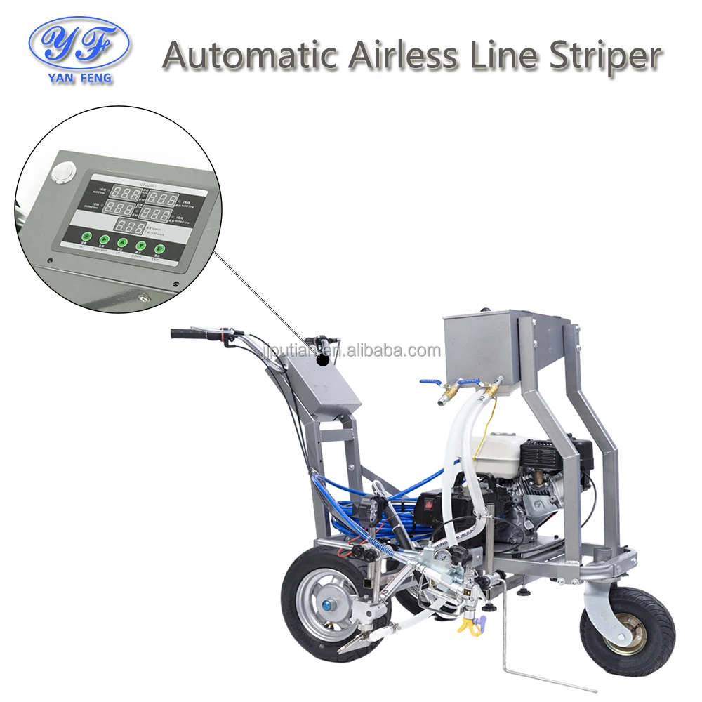 Yanfeng Airless Line Striper Road Marking Machine Automatic Hydraulic Airless Line Striper Two Guns