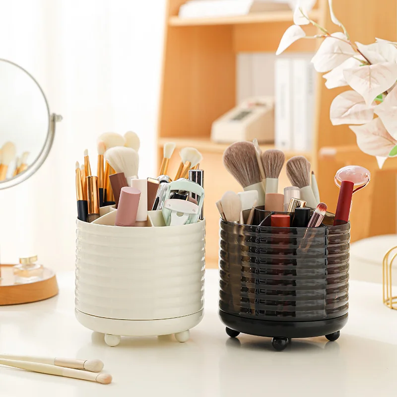 Cosmetic Brush Storage Rotating Container Makeup Brushes Holder Makeup Tools Storage Box