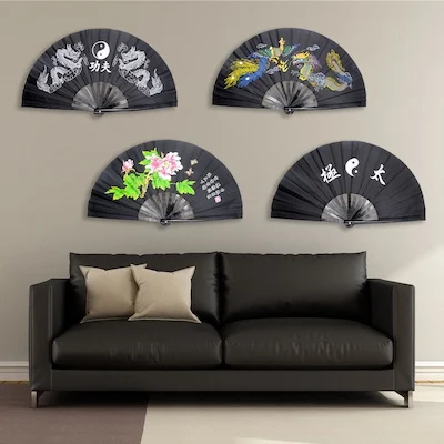 Factory Price 13 Inch Fabric Large Rave Fans Different Colors Rave Fan Custom