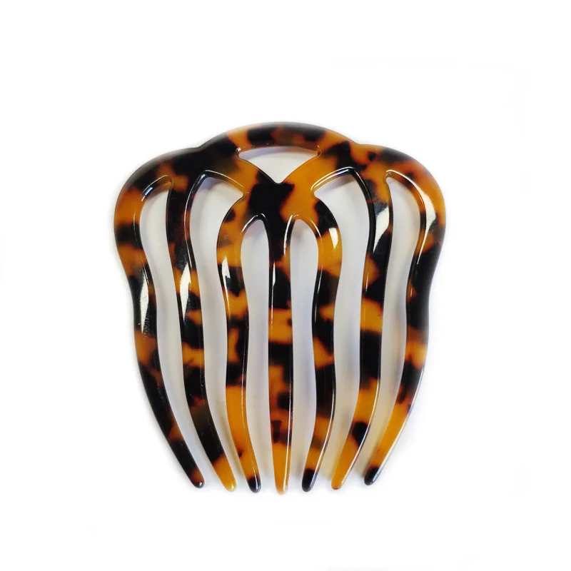 Vintage Decorative Tortoise Shell French Twist Hair Combs For Women