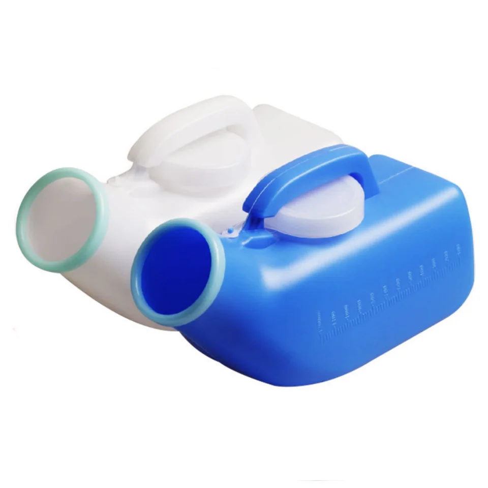 Easy Clean Portable Male Urinal With A Carry Handle