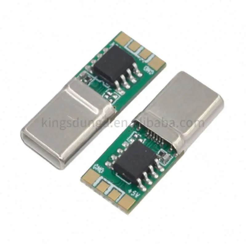 100W 5A USB TYPE-C decoy PD 2.0 3.0 male TO 5V 12V 15V 20V DC trigger Adapter CABLE charge Charging Module