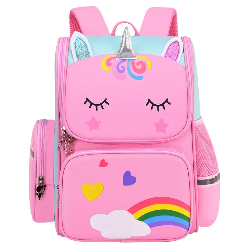 Custom LOGO Kids Backpack Cute Children Bookbag  3D Cartoon School Bag for  Girl Boys