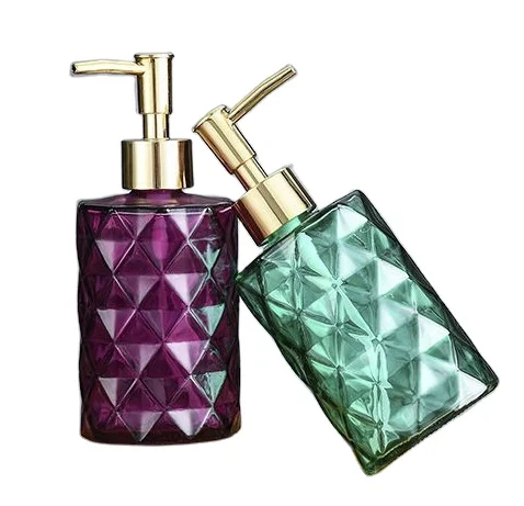 300ml large capacity glass hand sanitizer bottle shampoo shower gel exposed bottle soap liquid emulsion empty bottle