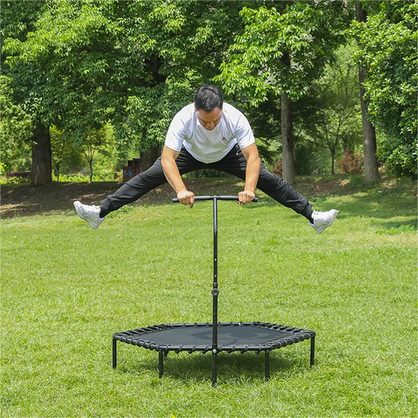 Zoshine 48Inch Manufacturer Mini Trampoline Adults Indoor Fitness Trampoline with Handle for Sale