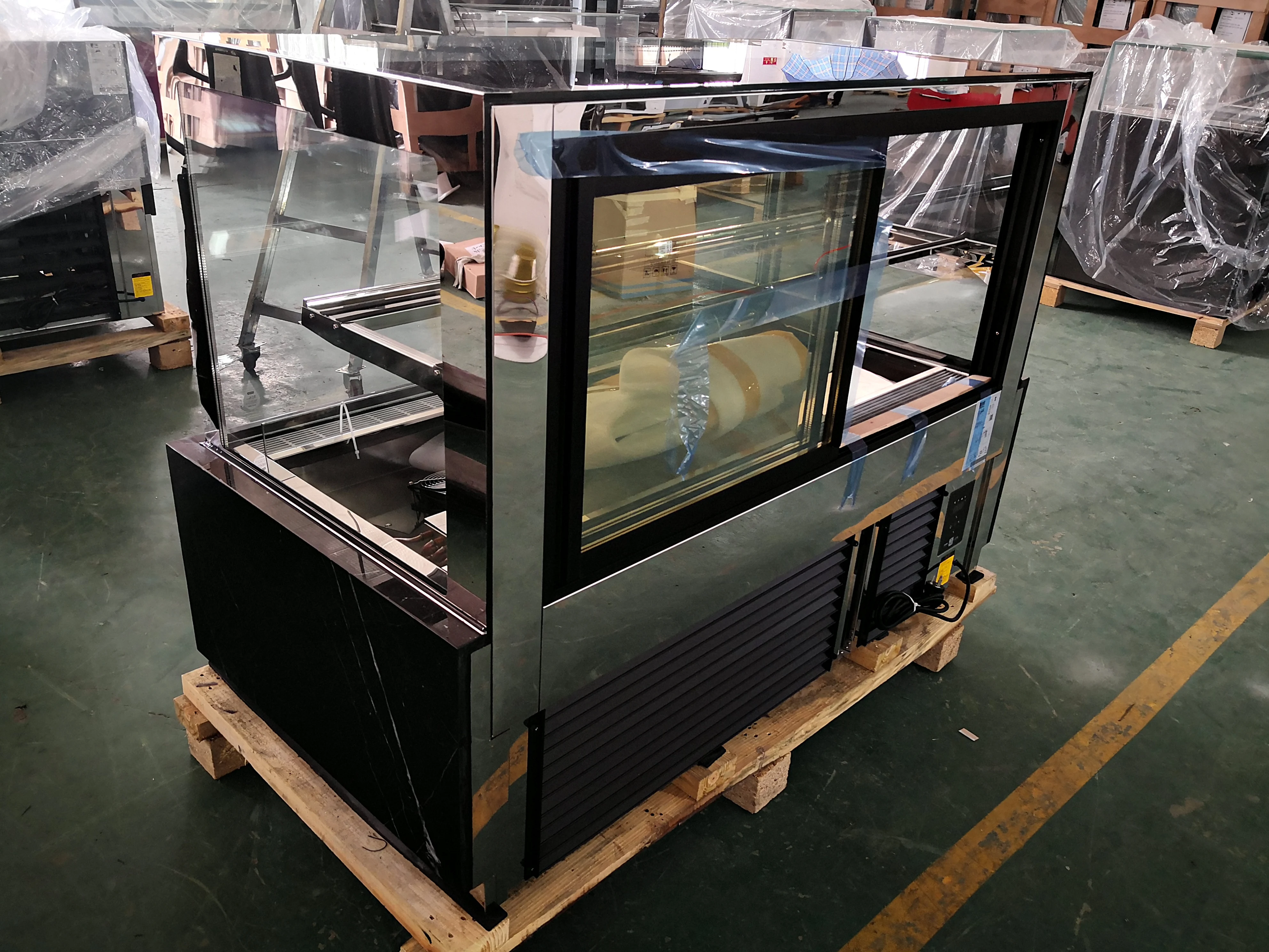 Commercial cake display cabinet bakery refrigerated showcase cooler cake showcase