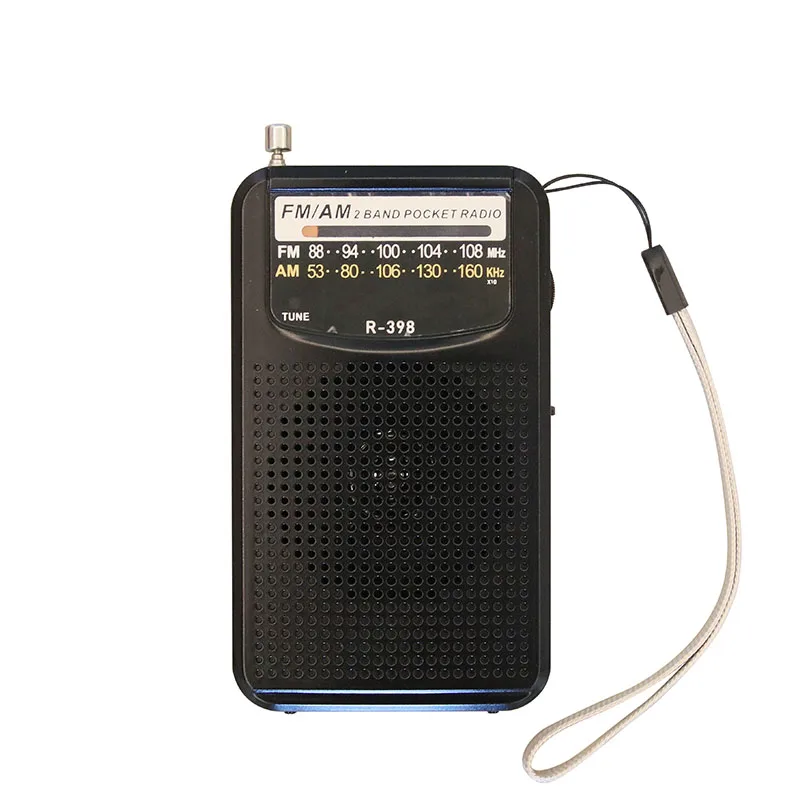 R-398 manufacture  hot selling pocket home mini radio with FM AM sound complete two band receiver