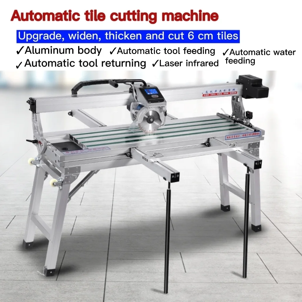Automatic cutting machine stone marble tile saw electric convenient 45 degree tile cutting machine