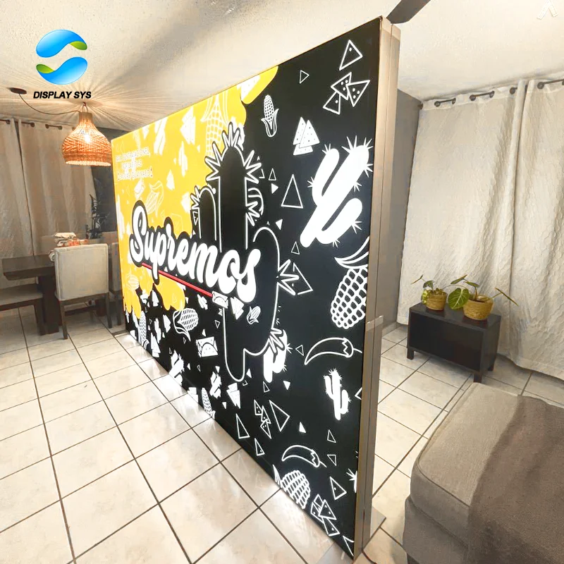 aluminum profile SEG frameless wall fabric lightbox frame backlit light box frame for advertising