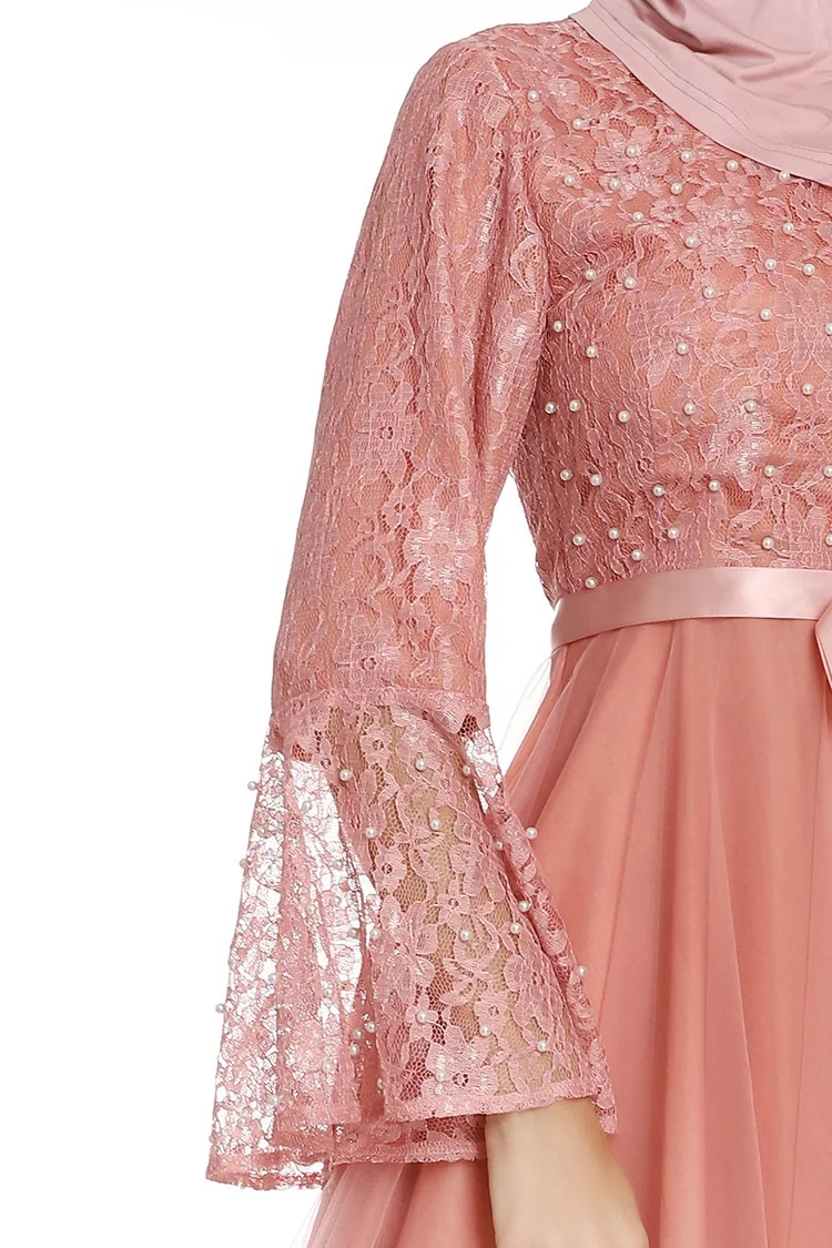 women sleeves islamic clothing dresses long bridal wedding kids muslim dress